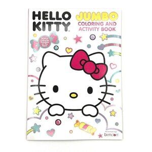Hello Kitty Jumbo Coloring&Activity Book With Bonus Bracelet On Back
